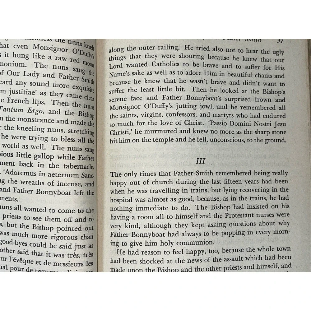 THE WORLD, THE FLESH, AND FATHER SMITH BY BRUCE MARSHALL BOOK‎ Vintage HC 1945
